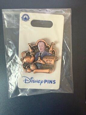 Disney Bronze-Tone Mickey & Founder Commemorative Pin